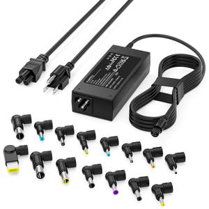 90W Universal Laptop Charger Compatible with HP Dell Asus Lenovo Acer Sony AC Adapter IBM Gateway Notebook Ultrabook Chromebook Pavilion Inspiron Latitude Power Supply Cord with 15 Tips