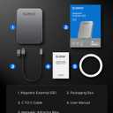 ORICO 2TB Magnetic Portable SSD, Aluminum Alloy, 4K 120 fps ProRes HDR Record and Store, Up to 2000MB/s, External Solid State Drive, Compatible with iPhone 16 Pro Max, Tablet, Computer - K20
