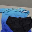 Holipick 2 Piece Rash Guard for Women - Short Sleeve Swim Shirt UPF 50+ Zip Up Swimsuit, L