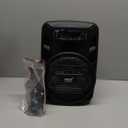 Pyle Portable Bluetooth PA Speaker System - 300W Rechargeable Outdoor Bluetooth Speaker Portable PA System w/ 8 Subwoofer 1 Tweeter, Microphone In, Party Lights, MP3/USB, Radio, Remote -PPHP835B