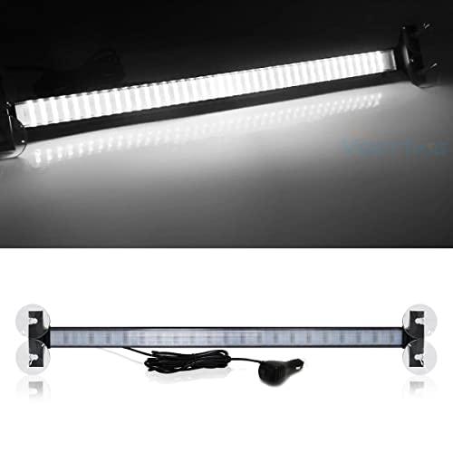 2 Pack VGETTING 23 Inch Emergency Flashing LED Traffic Advisor Strobe Light Bar 80LED Interior Safety Warning Lights Rear Windshield Warning Light Bar for Construction Vehicles Trucks Color Unknown
