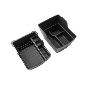 CDEFG 2PCS for 2024 2025 2026 Hyundai Kona SX2 Center Console Organizer Tray 2024 2025 2026 Kona EV Accessories Middle Console Organizer Upper Armrest Compartment Storage Box