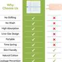 20pcs Castor Oil Pack Wrap, Transparent Film Castor Oil Pack, No Irritation, Self-Adhesive, No Leakage, Portable, for Home and Travel 6.7"x5.1" (1 Count (Pack of 20))