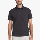 Chaps Men's and Big Men's Harbor Side Slub Short Sleeve Polo Shirt, XL, Jet Black