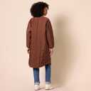 Essentials Women's Oversized Quilted Coat, Deep Brown, X-Large