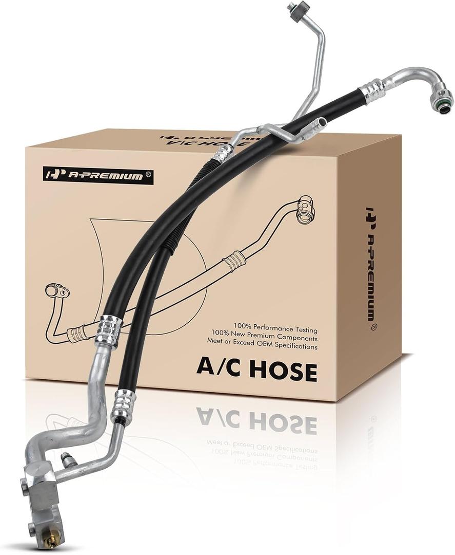 A-Premium A/C Suction and Discharge Hose Assembly Assembly Compatible with Ford F-250 Super Duty 1999-2007, F-350 Super Duty, F-450 Super Duty, F53 Motorhome Chassis, F-550 Super Duty, Excursion