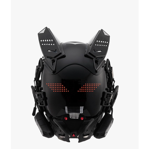 Cyberpunk Gothic Mask Helmet For Adult,LED Bluetooth Mask,Futuristic Punk Techwear,Cosplay Halloween Fit Party Music Festival (Black)