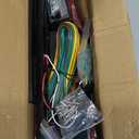 Konrali Submersible LED Trailer Tail Light Kit, Square Trailer Tail Brake Stop Turn License RV Truck Lights w/Wire &Bracket,6pcs Side Fender Marker Lamps 15" 11led Light Bar for Camper Boat Snowmobile