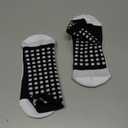 Lux Dual Grip Socks - Soccer Grip Socks for Men and Women. GripArray Performance & Comfort, Black, S