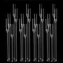4pcs 5 Arm Acrylic Candelabra,Clear Candle Holder for Wedding,45.7inch Tall Floor Candle Holders for Ceremony Birthday Party Home Decoration Fit 0.8 LED Candles