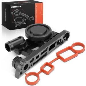A-Premium With Check Valve PCV Valve Crankcase Vent Valve w/Gasket Kit Compatible with Volkswagen VW Jetta, Passat 2006 & Audi A3 2006, A4/A4 Quattro 2005-2006, 2.0L, Replace# 06F129101N