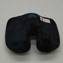 Everlasting Comfort Doctor Recommended Memory Foam Seat Cushion for Office Chairs & Car - Ergonomic Office Desk Accessories - Cushions for Tailbone Pain Relief, Sciatica & Back Support Pillow (Large, 01. Black)