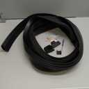 Eapele 10 ft Floor Cord Cover Heavy Duty Cable Protector, Easy to Unroll, Prevent Trip Hazard for Home Office or Outdoor Settings (Black) (10 feet-1pc)