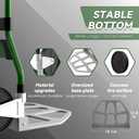 LEEYOUNG Upgraded Folding Hand Truck Dolly Cart Heavy-Duty 375lbAluminum Wheel Bracket & Portable Aluminum Dolly Cart, Indoor/Outdoor Use