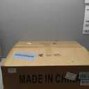 6-Light Farmhose Chandelier for Dining Room Light Fixture Faux Wood Kitchen Pendant Light Round Rustic Ceiling Hanging Lighting with Glass Globes Adjustable Height Metal E26