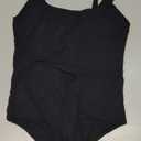 SUUKSESS Women Sexy Square Neck Thong Bodysuit Backless Cami Bodysuit Top (Medium, 01 Black)
