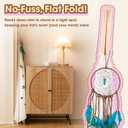 Teepee Tent for Kids with Lights, Kids Play Tent Indoor with Thicked Mat & Dream Catcher, Toddler Tent with Storage Pockets and Mesh Window for Reading Nook and Imaginative Games