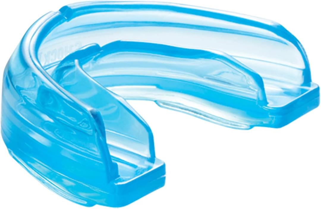 Shock Doctor Adult Braces Strapless Mouthguard, Adult , only top braces,Blue