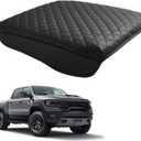 Center Console Cover for 2019-2025 Ram 1500 Center Console Cover, Armrest Cushion Pad Cover, PU Leather for 5th Ram 1500 Armrest Cushion Pad Cover Anti-Scratch for Ram 1500 Accessories (Height-enhancing)