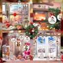 SUNWISHA 15pcs Christmas Clear Acrylic Balls Ornament Set with Bow Tie, Xmas Classic Tree Balls for Holiday Indoor Outdoor Dcor, Wreath, Garland, Party DcorStyle 1