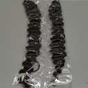 KRALER Feather Crochet Hair Extensions for Women 18 Inch 100 Strands Miracle Knots Feather Crochet Hair Pre-Separated Invisible Synthetic Curly Deep Wave Crochet Hair(100strands Dark Brown)