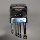 Channellock 38041 Ratcheting Wrench Set Metric On Rack, 6-Piece, Silver