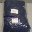 Collections Etc Diamond-Shape Quilted Stretch Recliner Cover with Storage Pockets and Elastic Straps - Furniture Protector (Navy)