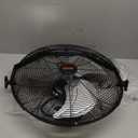 VEVOR Wall Mount Fan, 18 Inch, 3-speed High Velocity Max. 4150 CFM, Waterproof Industrial Wall Fan, Commercial or Residential for Warehouse, Greenhouse, Workshop, Patio, Black, ETL Listed