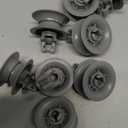 8Pcs Dishwasher Upper Wheel Assembly 611475 Replacement for Bosch Dishrack Upper Rack Wheel Replace# bsh-00611475 1559847 AH3477735 AH8727387 Grey (Upper Rack Wheel)