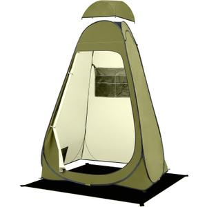 BRIAN & DANY Pop Up Shower Tent, Portable Privacy Camping Changing Tent, Camp Toilet Bathroom Pod with Rain Shelter & Windows, UPF 50+ & Waterproof, 47.2" x 47.2" x 74.8"