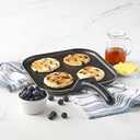 GoodCook 11-Inch Square Griddle Pan, Nonstick Aluminum Frying Pan, Even Heating, Ergonomic Handle, Perfect for Eggs, Bacon, and Breakfast, Small Griddle Pan, Durable Black Finish