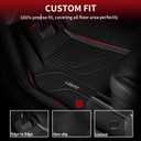 LASFIT Floor Mats & Trunk Mats for Tesla Model S 2021-2025 2026 (Include Plaid Model), All Weather TPE Custom Fit 1-3 Rows & Cargo Liners Full Set Car Mats Accessories, Black