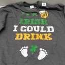 Irish I Could Drink Sweatshirt Pregnancy St Patricks Day Mom Sweatshirt. XL Size