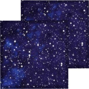 Baquler 2 Pcs 2 x 2 ft Fluorescent Light Covers for Ceiling Lights Classroom Magnetic Light Filters for Reducing Harsh Glare Flicker for Office Classroom Home Drop Ceiling(Starry Sky)