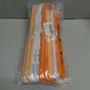 ZOOYOO Orange Peach White Paper Pom Poms, Orange Pink Party Decoration for Fall Autumn Thanksgiving Harvest Party Classroom Decoration Birthday Anniversary 12PCS, Set of 4