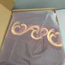 60-Inch Velvet Christmas Tree Skirt with Golden Swirl Embroidery and Lace Tie Closures, Burgundy