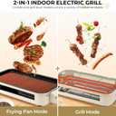 Pukomc Electric Indoor Grill,2 in 1 Indoor Grills for Kitchen