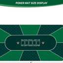 47 x 24Inch Poker Mat Poker Table Top, Portable Texas Hold'em Poker Table Topper, Foldable Poker Table Tops Non-Slip Rubber Bottom for Card Games, Blackjack, 47''X 24''X 2MM