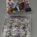 Animal Sheep Puzzles for Adults 1000 Pieces, Yarn Cute Lamb Jigsaw Puzzles, Colorful Knitting Flower Puzzle as Home Decor