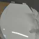 Elongated Toilet Seat with Slow Close & Quiet Close, 19 Inch Never Loosen Durable Lid, Polypropylene Easy to Install & Clean, White