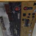 Train Set with Remote Control,Electric Train Track Around Christmas Tree W/Cargo Vehicle,Light & Sounds,Alloy Steam Locomotive Engine Train Toy Gift for Boys Girls 4 5 6 7 8 9 10