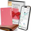 SPOTMINDERS Apple MFi Certified Wallet Tracker Gifts for Women (iOS Only) Works with Apple Find My IP68 Rechargeable Tracking Card 0.07in Slim Bluetooth iPhone Item Finder for Luggage, Tags, Purse (Pink (Pack of 1))