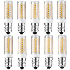 OMTO E14 LED Bulb 7W 700ML 40W-80W Equivalent 120V E14 Base Bulb for Chandeliers Turkish Persian Lamp Pendant,dimmable (10, 5000-6000K(Daylight White))