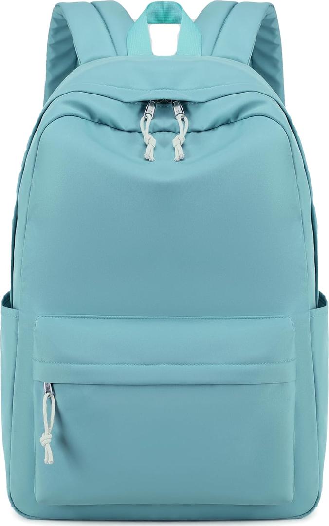 School Backpack for Teen Girls Women Laptop Backpack College Bookbags Middle School Travel Work Commuter Back Pack (Green)