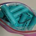 50 Pcs 1 Inch Perm Rod Set for Nature Hair, Cold Wave Rods for Short Hair, Hair Curling Rollers Heatless Perming With Pintail Comb (Green)