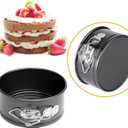 Hiware 4Inch Mini Springform Pan Set of 2 Piece Small Nonstick Cheesecake Pan for Mini Cheesecakes, Pizzas and Quiches