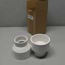 2PCS 3" x 2" PVC DWV Reducer Coupling Adapter (Socket x Socket) Schedule 40 Slip Reducing Coupling Pipe Fittings for Home Sewer Plumbing