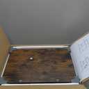 Snughome 10-20 Gallon Fish Tank Stand, Aquarium Stand 2-Tier Storage Shelves, Heavy Duty Terrarium Stand for Home Office Fish Tank Shelf, 24" L x 11.81" W x 30.71" H, Rustic Brown