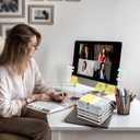 Janlaugh 30 Sets Appreciation Gifts for Office Coworkers Bulk - Thank You Inspirational Spiral Journal Notebook with Sticky Notes Pen for Employee Staff Teacher Team Nurse Graduation (Bright Color)