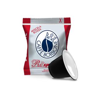 Caff Borbone Miscela Rossa Espresso Pods Compatible with Nespresso Original Machines, Dark Roast Red Blend, 100 Count Espresso Coffee Pods
